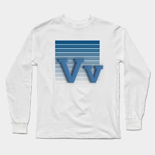 V - letter Long Sleeve T-Shirt